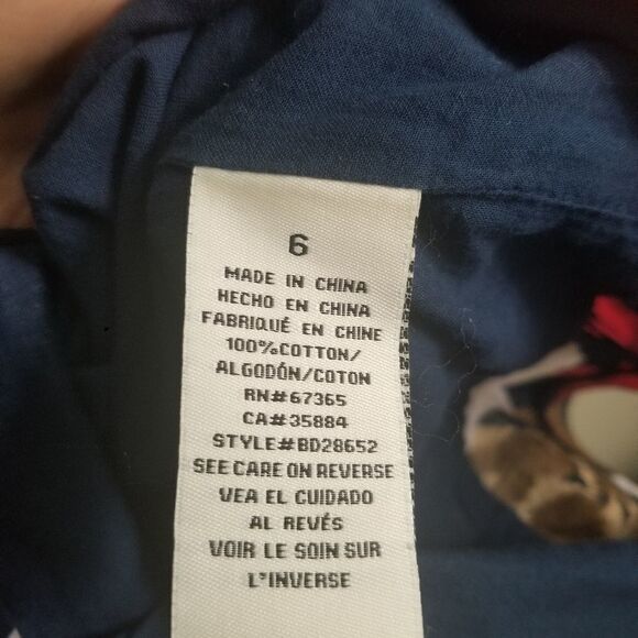 BB DAKOTA | dress floral mesh straps pink brown cream sz 6 - Picture 7 of 7